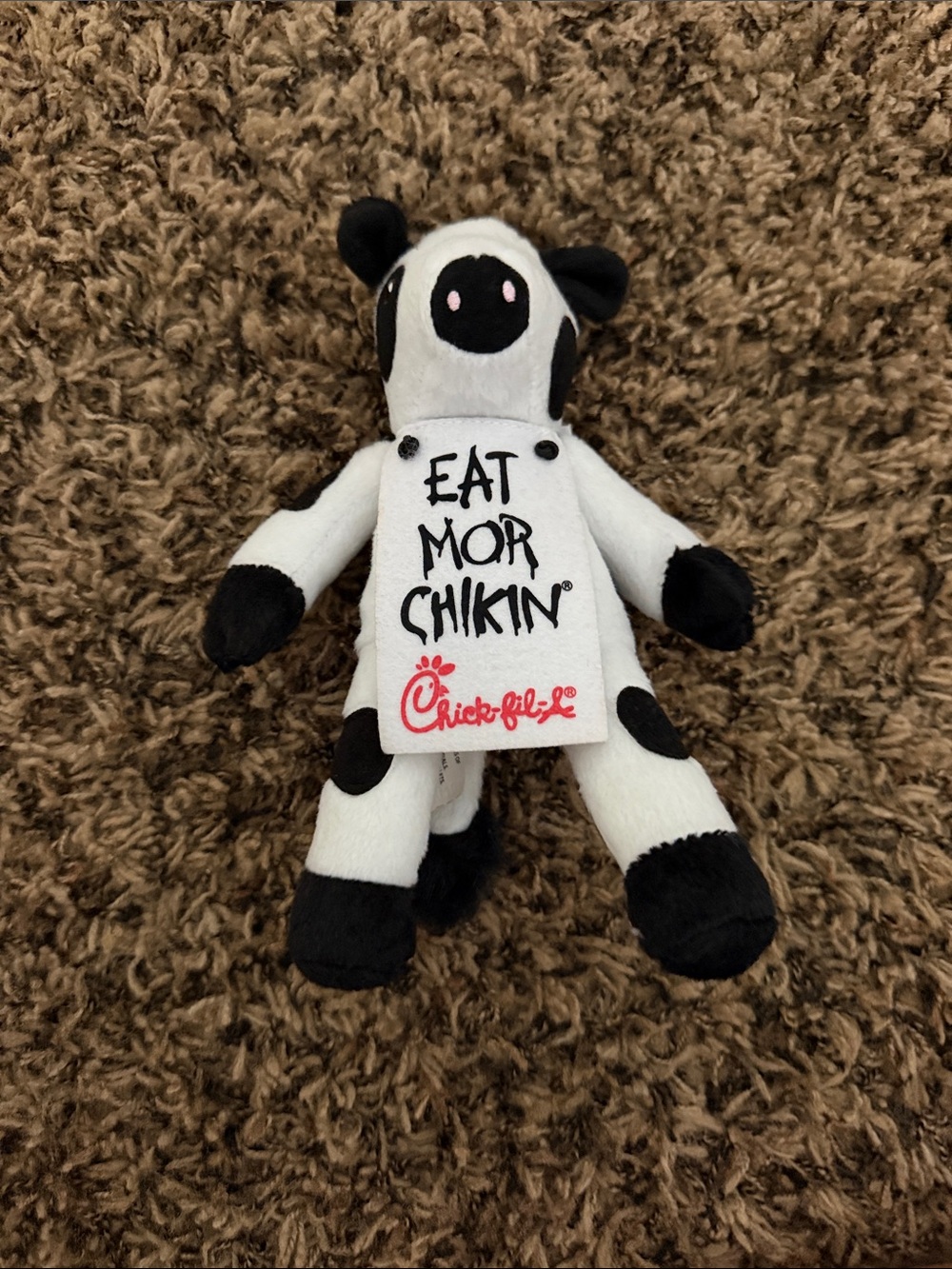Chick-fil-A Plush Cow Toy - White & Black